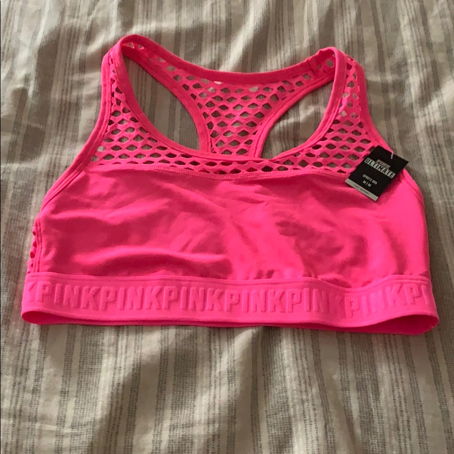 Brand New Pink Ultimate Sports Bra In Medium